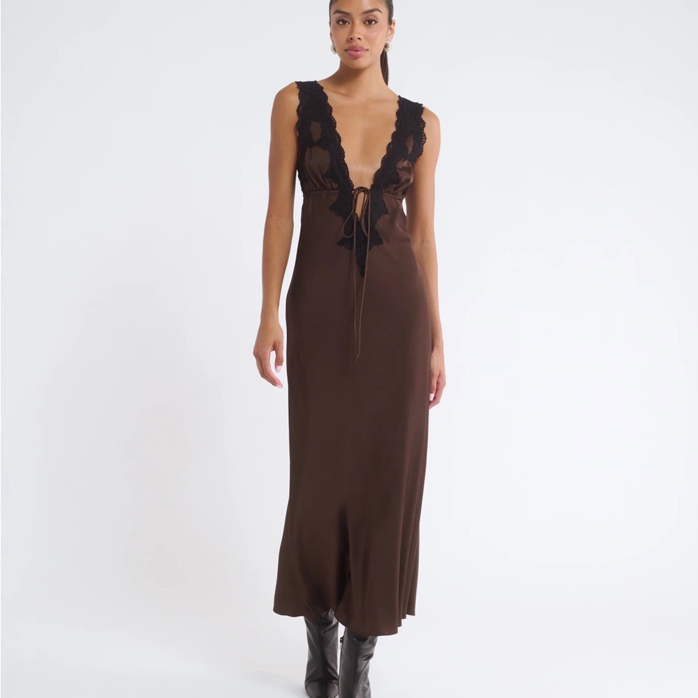 Rumored Venice Maxi Dress (Espresso) NWT